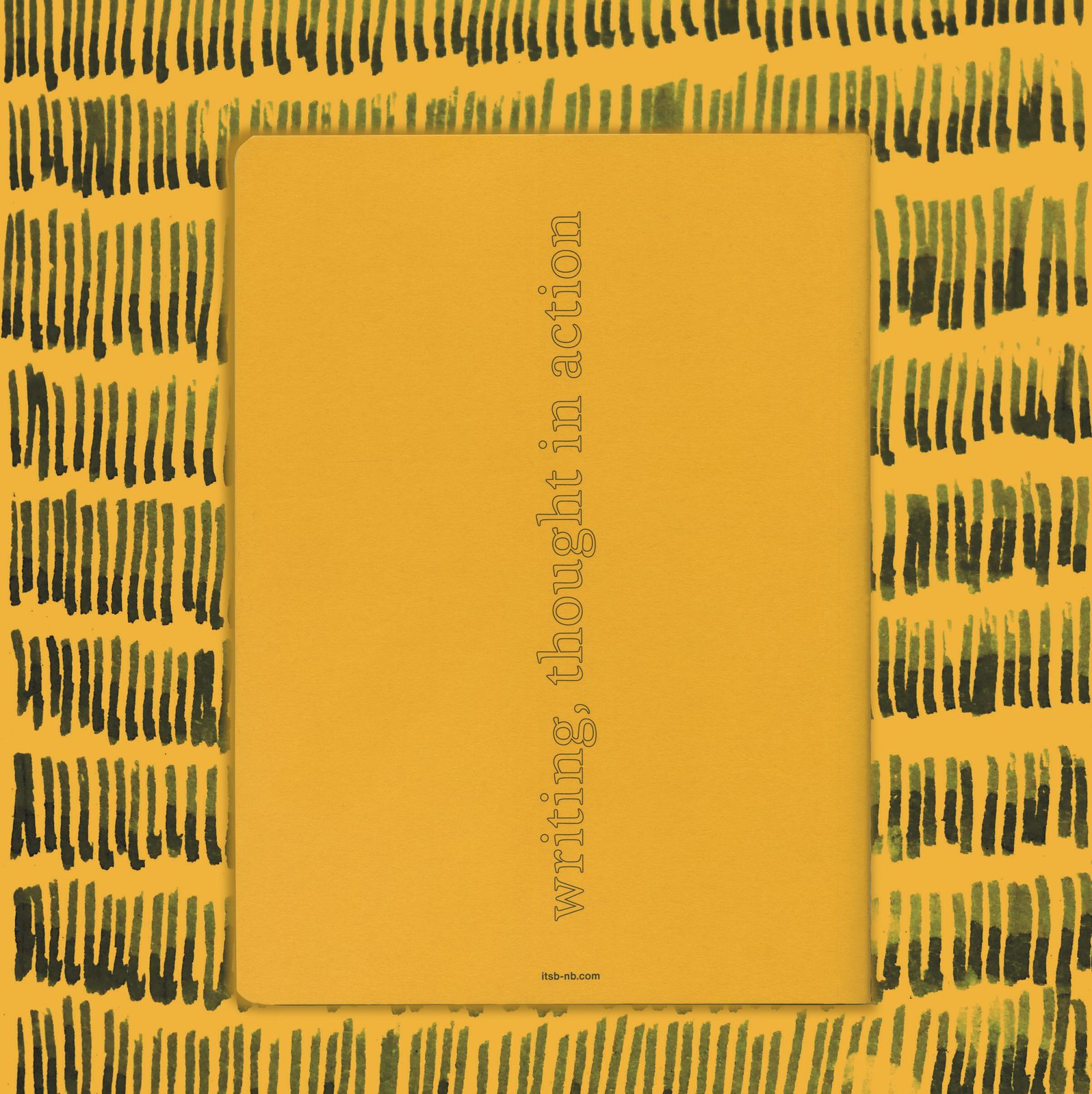Back cover, writing thought in action